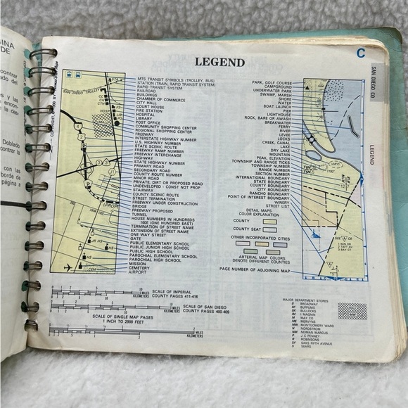 Thomas Guide San Diego Counties 1991 California spiral book - Picture 10 of 12